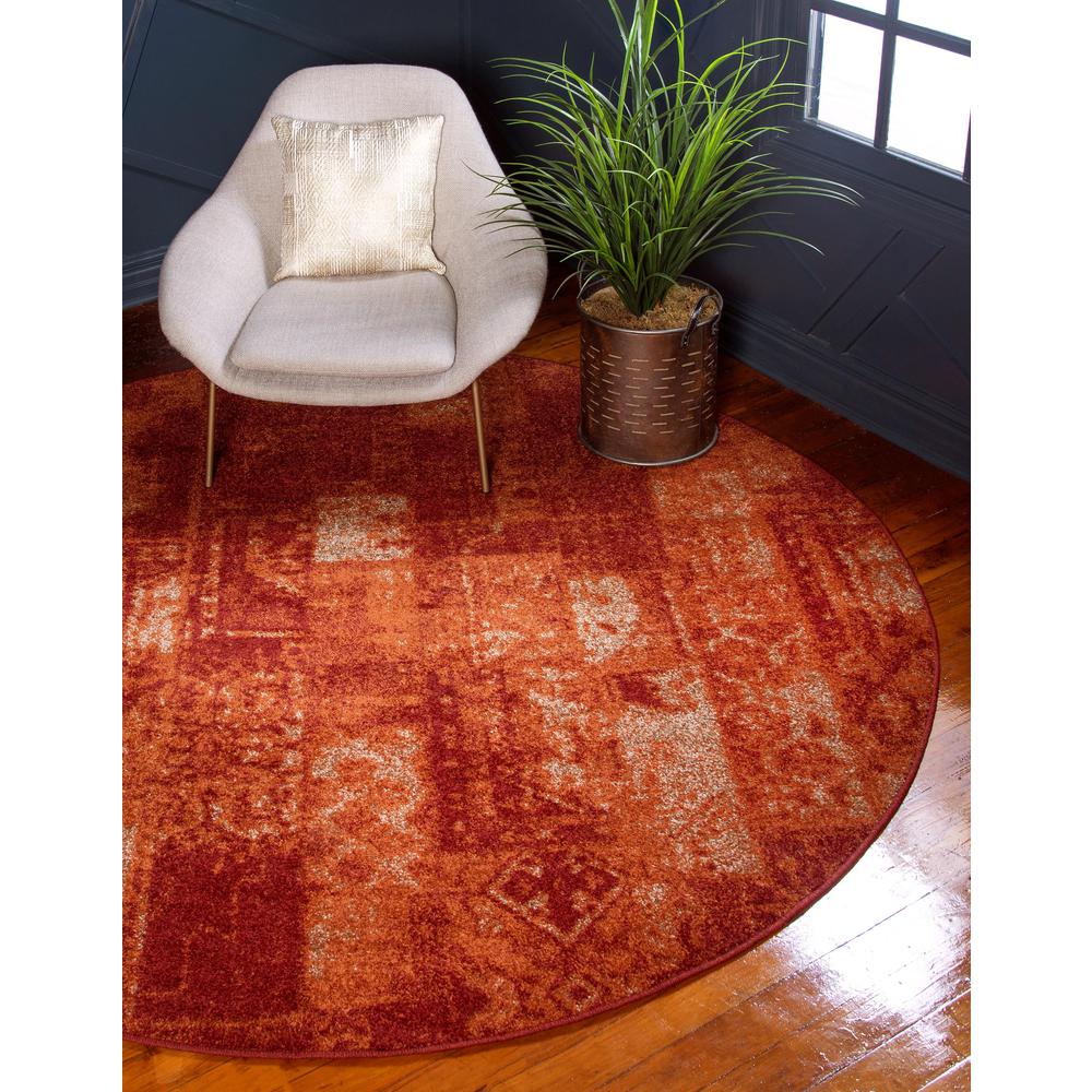 Autumn Plymouth Rug, Terracotta (8' 0 x 8' 0). Picture 2