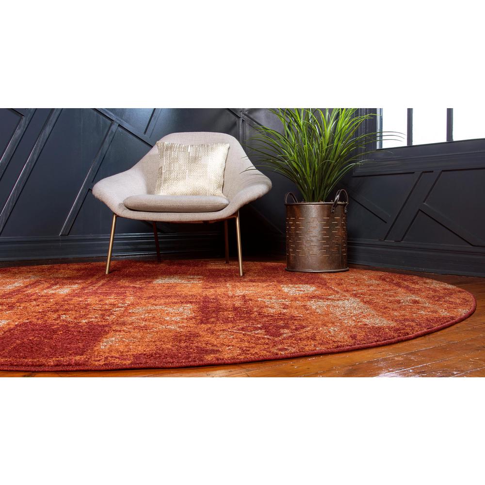 Autumn Plymouth Rug, Terracotta (8' 0 x 8' 0). Picture 4