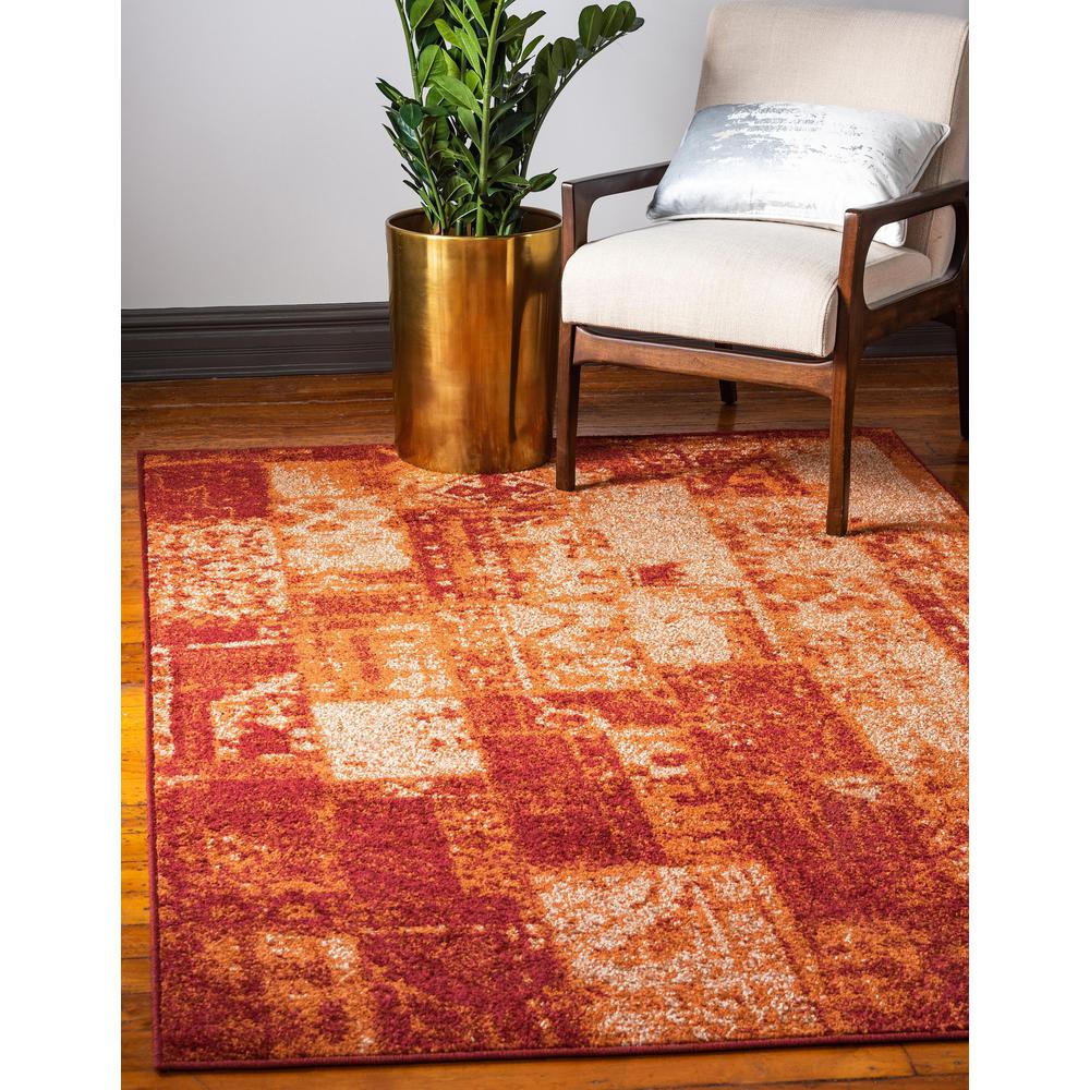 Autumn Plymouth Rug, Terracotta (5' 0 x 8' 0). Picture 2