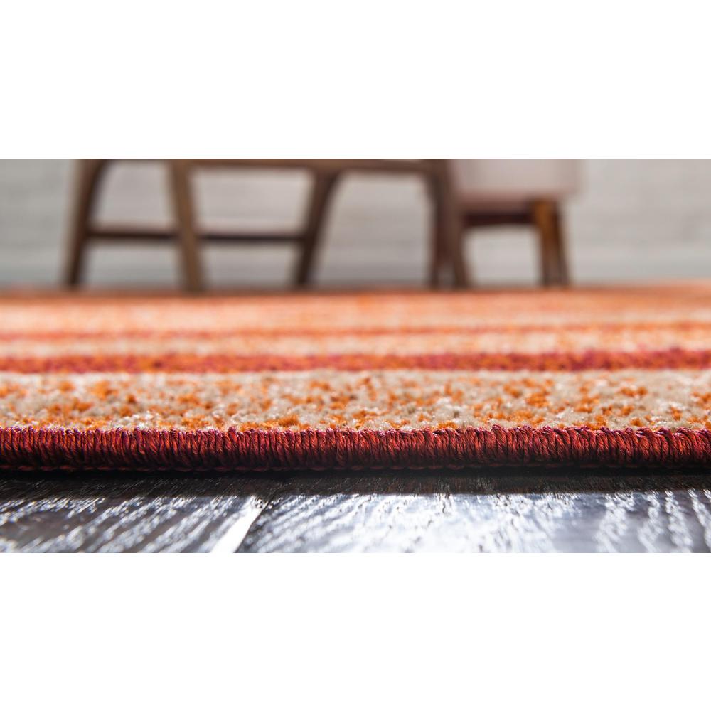 Autumn Artisanal Rug, Rust Red (8' 0 x 8' 0). Picture 5