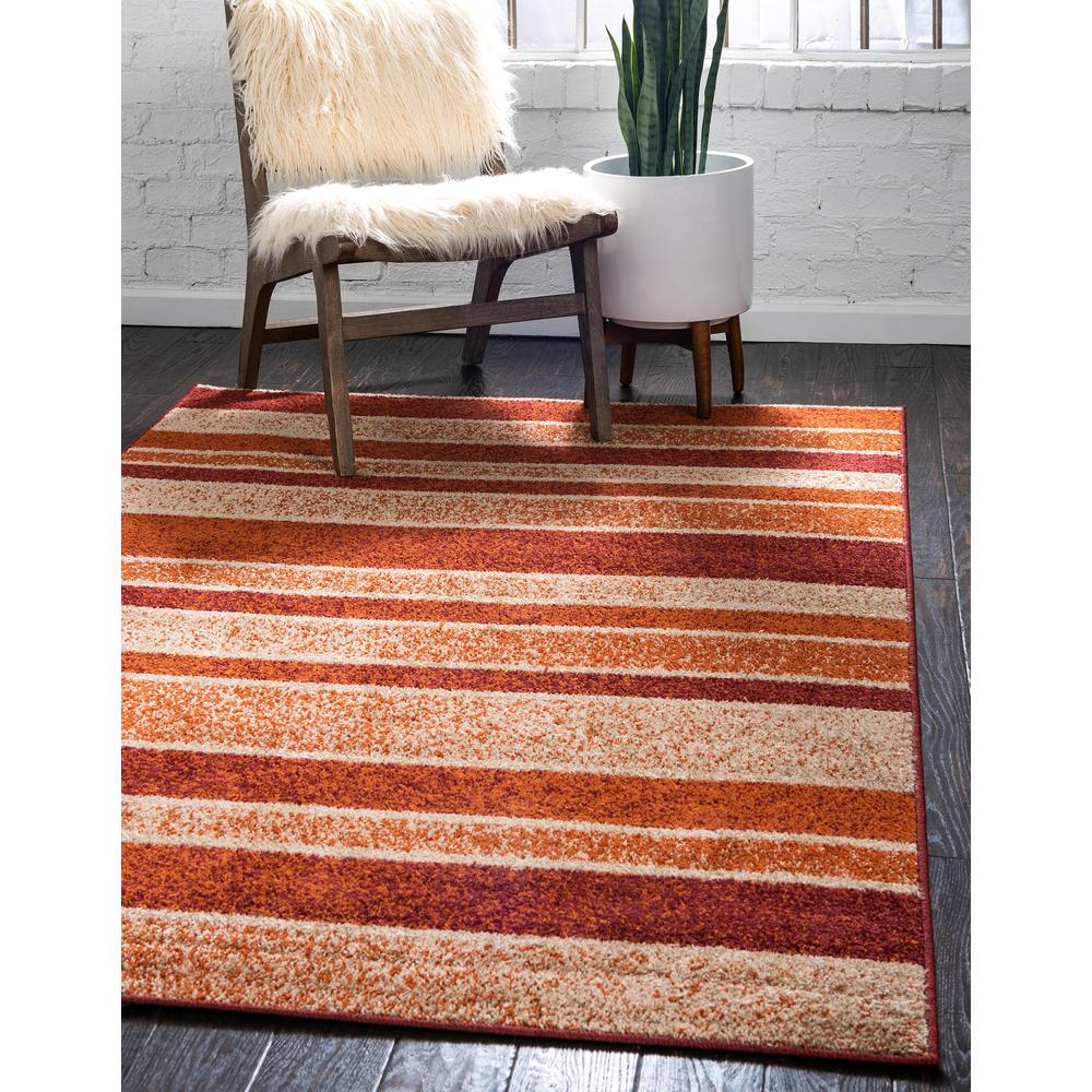 Autumn Artisanal Rug, Rust Red (5' 0 x 8' 0). Picture 2