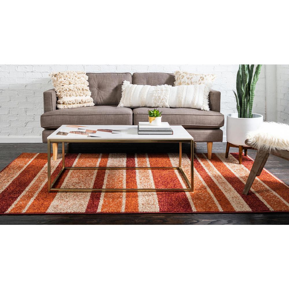 Autumn Artisanal Rug, Rust Red (5' 0 x 8' 0). Picture 4