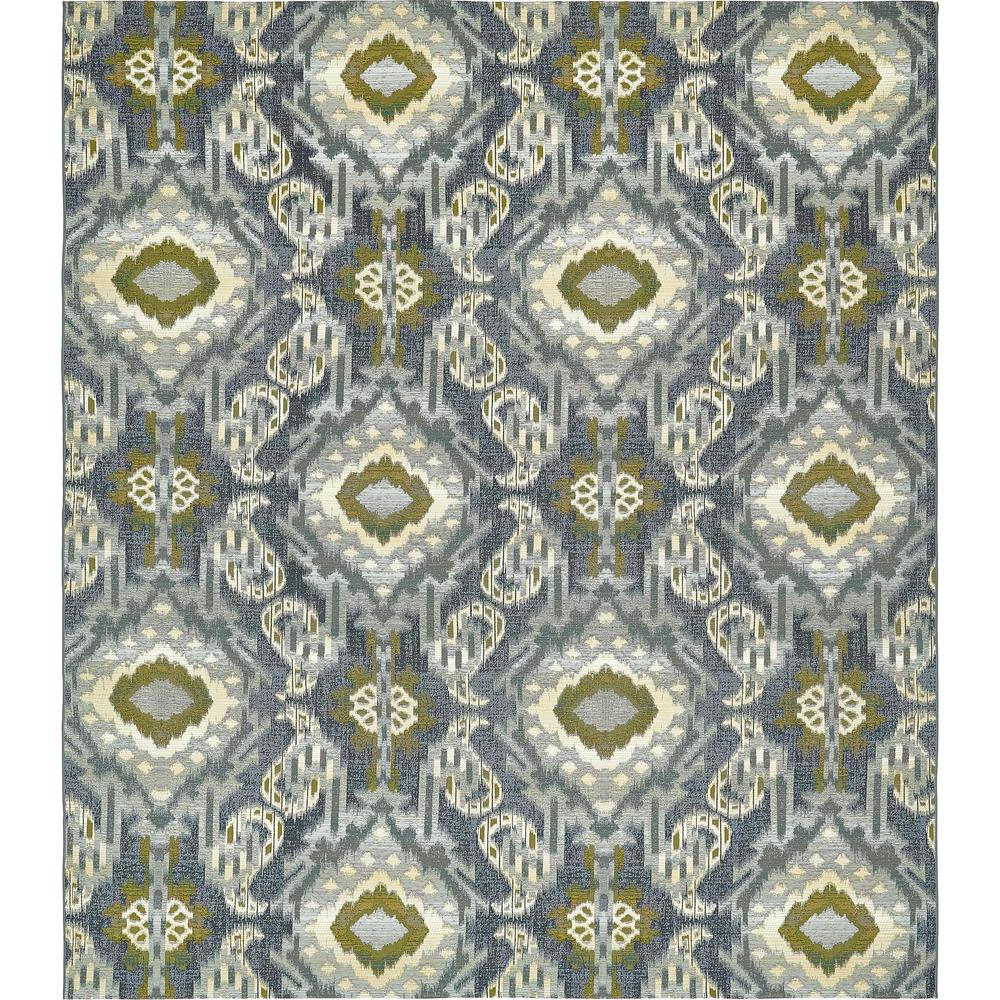 Outdoor Union Rug, Blue (10' 0 x 12' 0). Picture 2