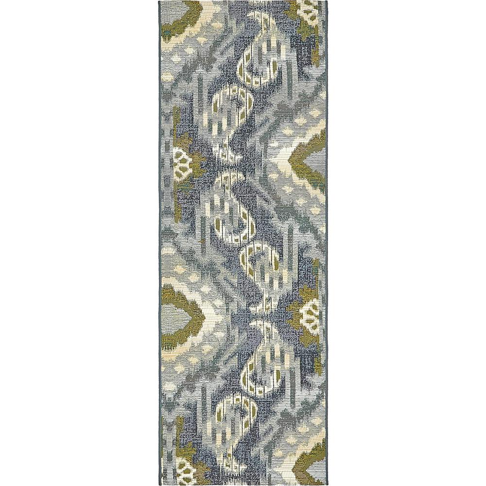 Outdoor Union Rug, Blue (2' 0 x 6' 0). Picture 2