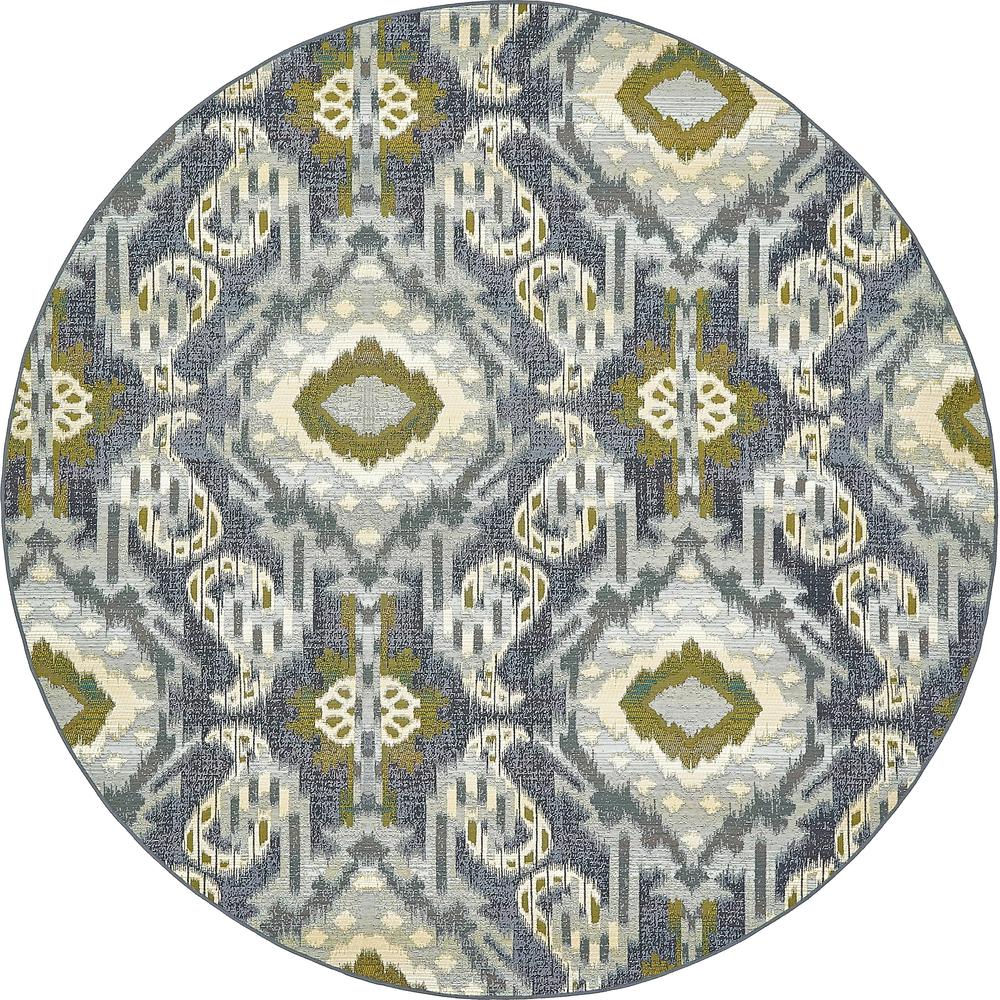 Outdoor Union Rug, Blue (8' 0 x 8' 0). Picture 2