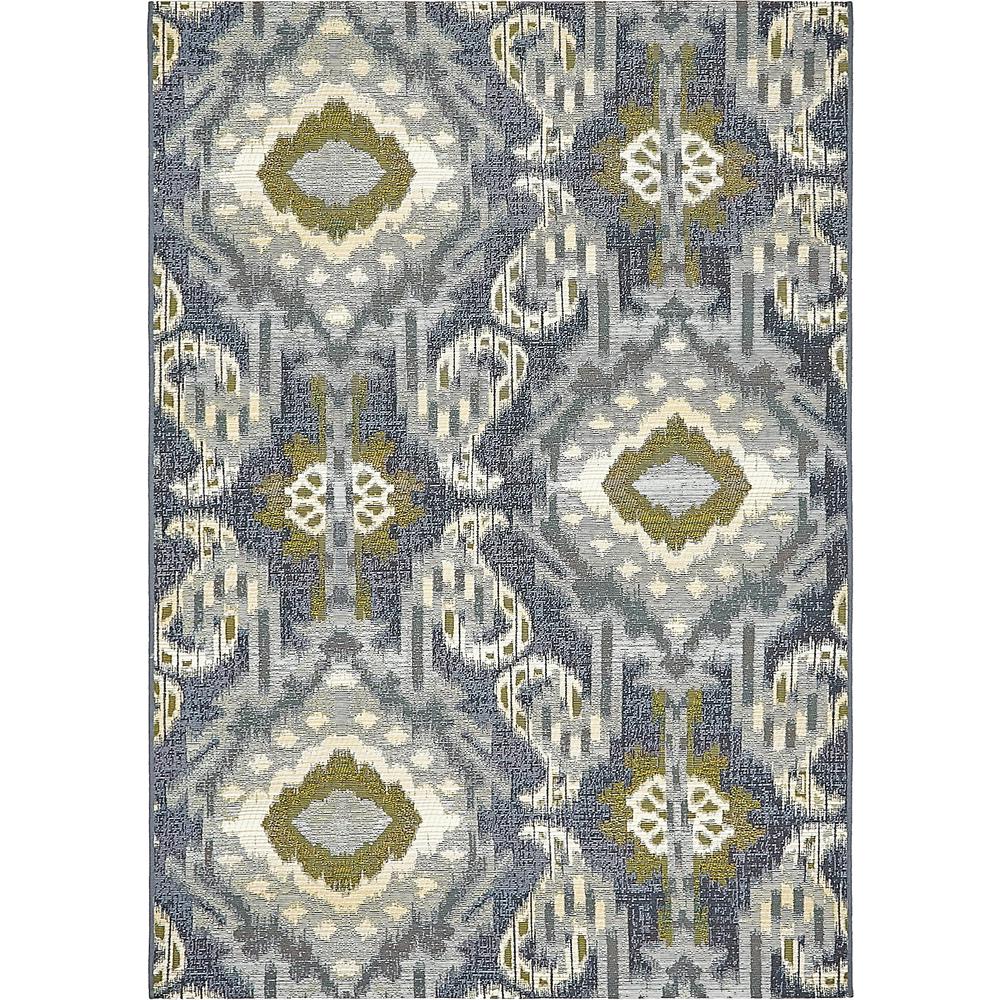 Outdoor Union Rug, Blue (4' 0 x 6' 0). Picture 2