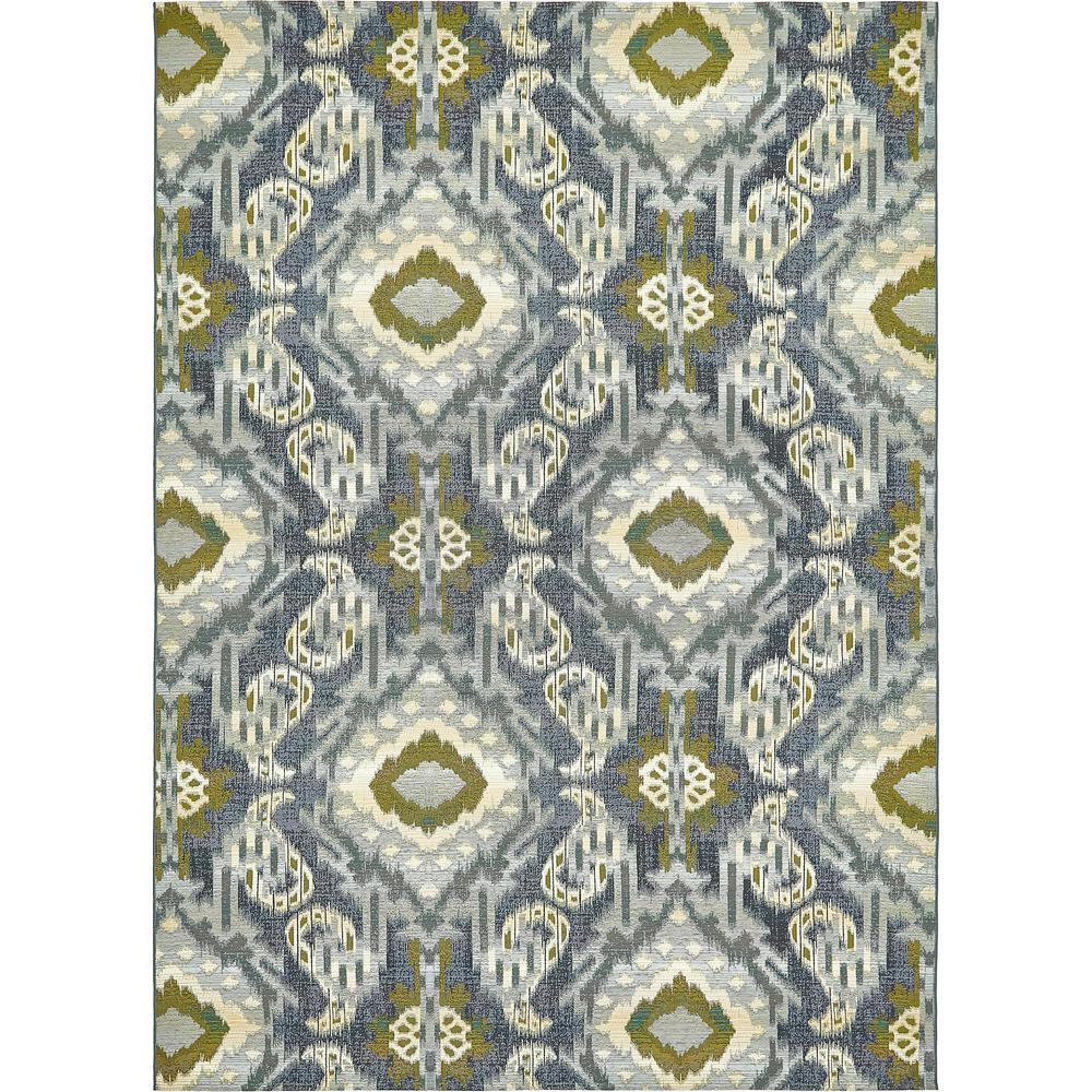 Outdoor Union Rug, Blue (8' 0 x 11' 4). Picture 2