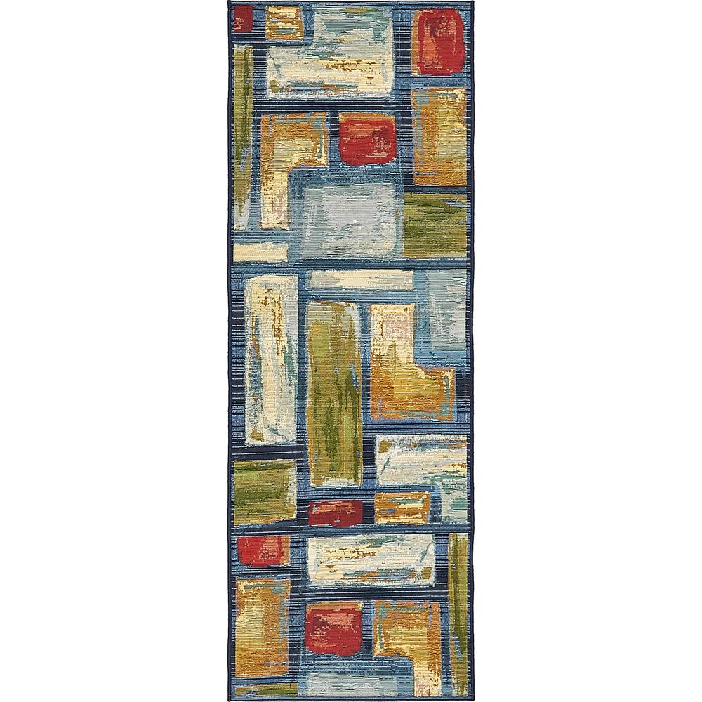 Outdoor Cubed Rug, Multi (2' 0 x 6' 0). Picture 2