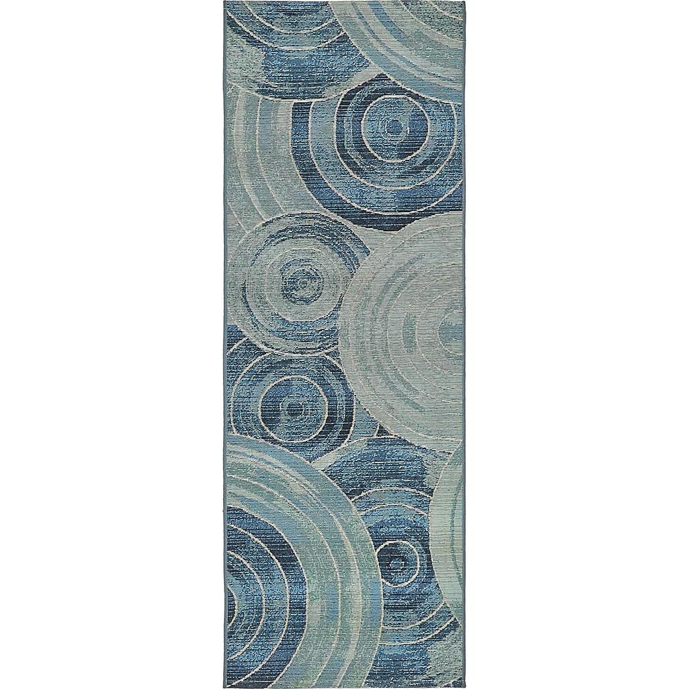 Outdoor Rippling Rug, Light Blue (2' 0 x 6' 0). Picture 2