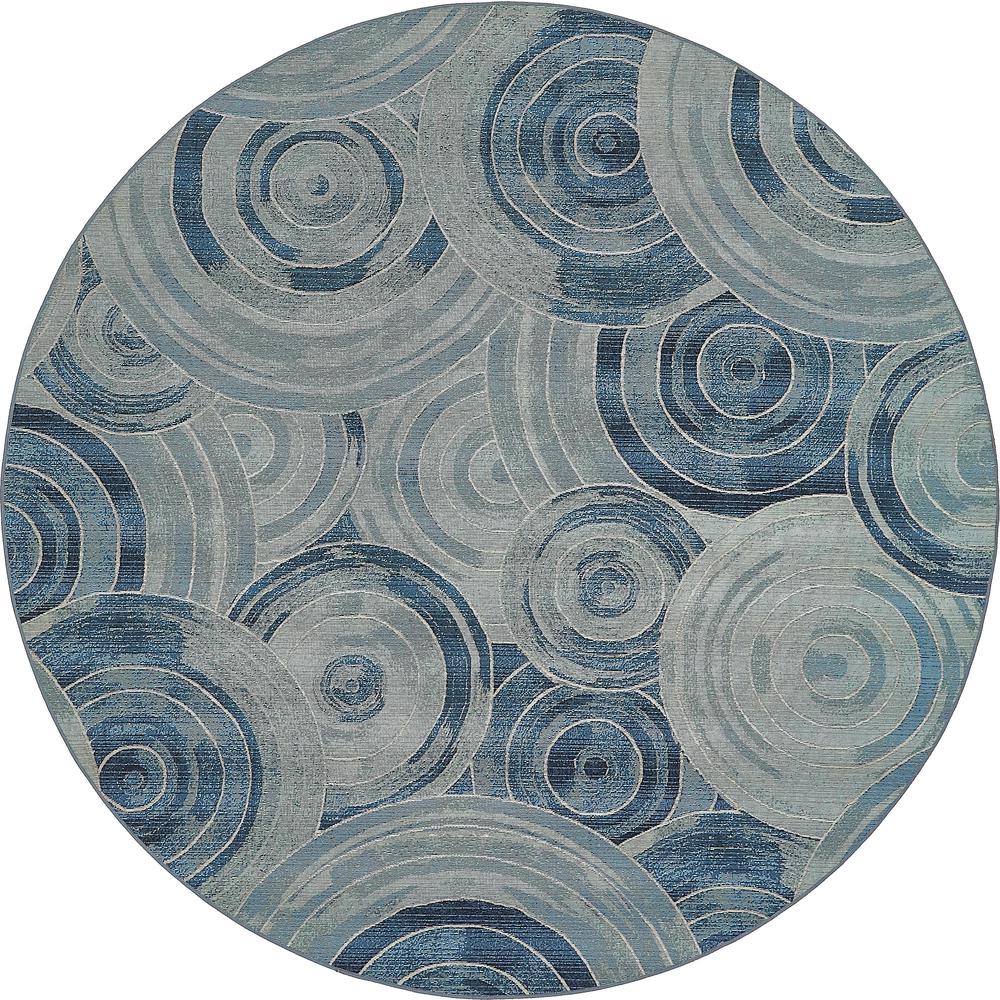 Outdoor Rippling Rug, Light Blue (8' 0 x 8' 0). Picture 2