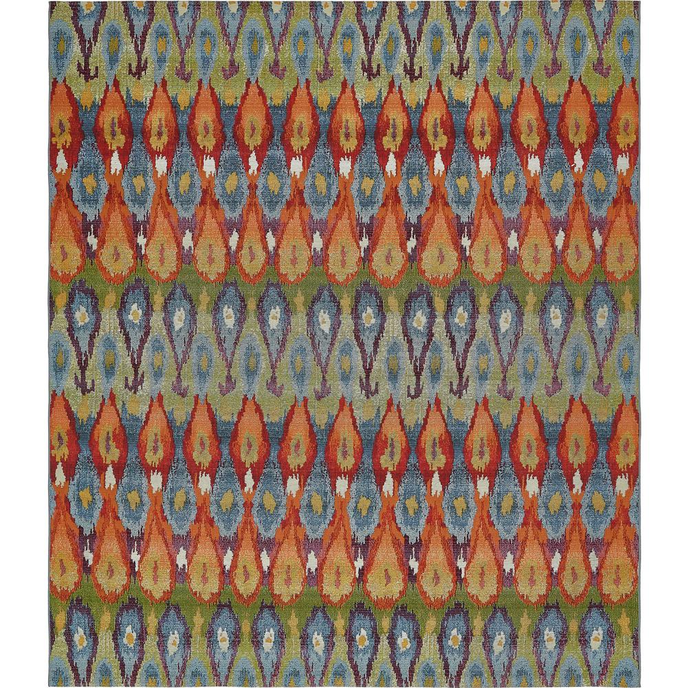 Outdoor Ikat Rug, Multi (10' 0 x 12' 0). Picture 3