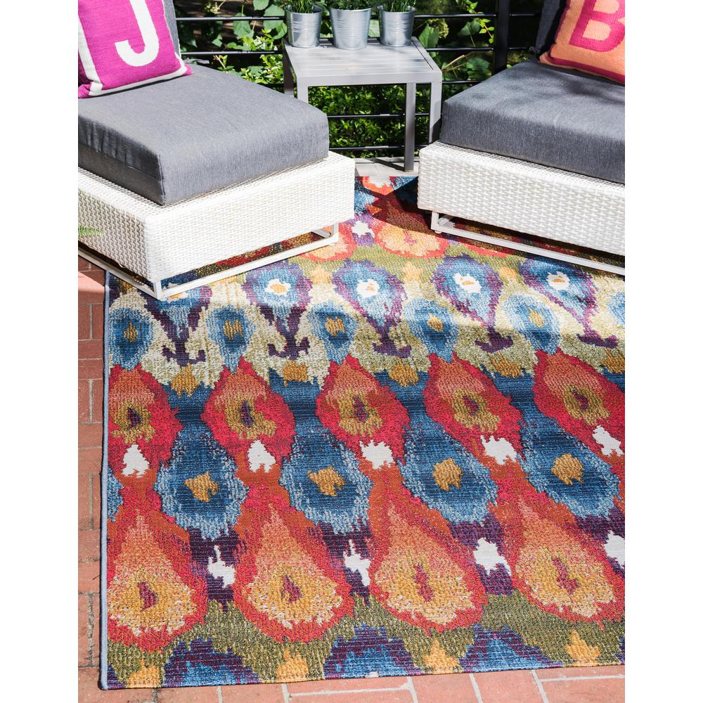 Outdoor Ikat Rug, Multi (4' 0 x 6' 0). Picture 2