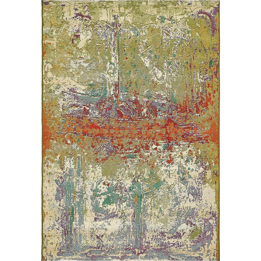 Outdoor Crumpled Rug, Multi (5' 3 x 8' 0). Picture 2