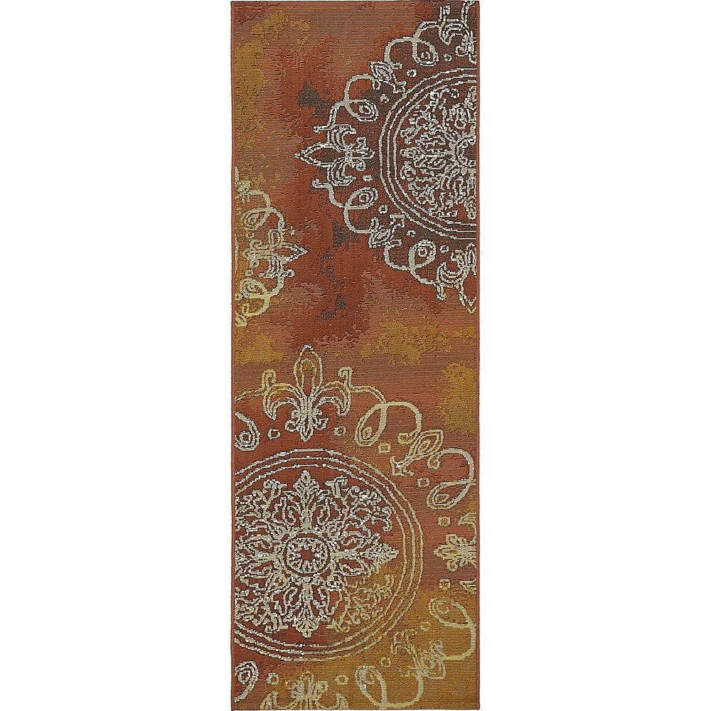 Outdoor Trio Rug, Rust Red (2' 0 x 6' 0). Picture 2