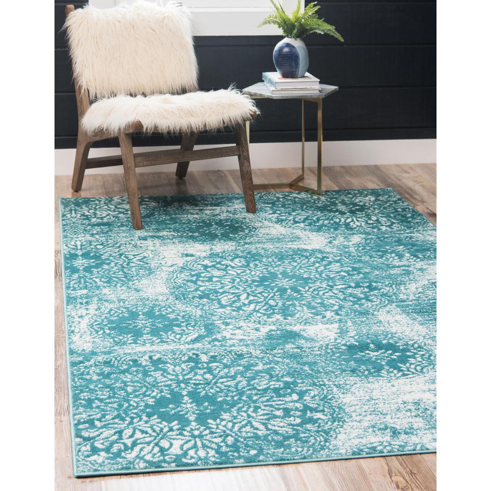 Grand Sofia Rug, Turquoise (8' 0 x 10' 0). Picture 2