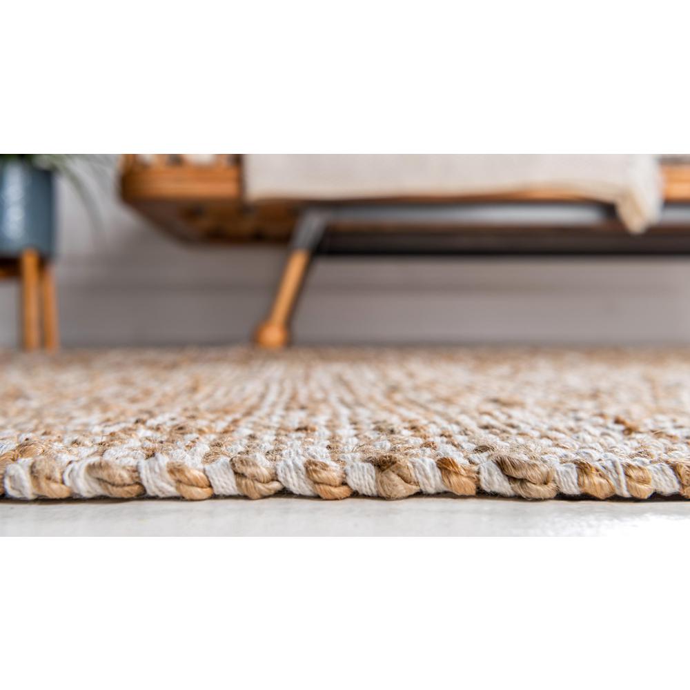 Assam Braided Jute Rug, Natural/Ivory (8' 0 x 10' 0). Picture 5