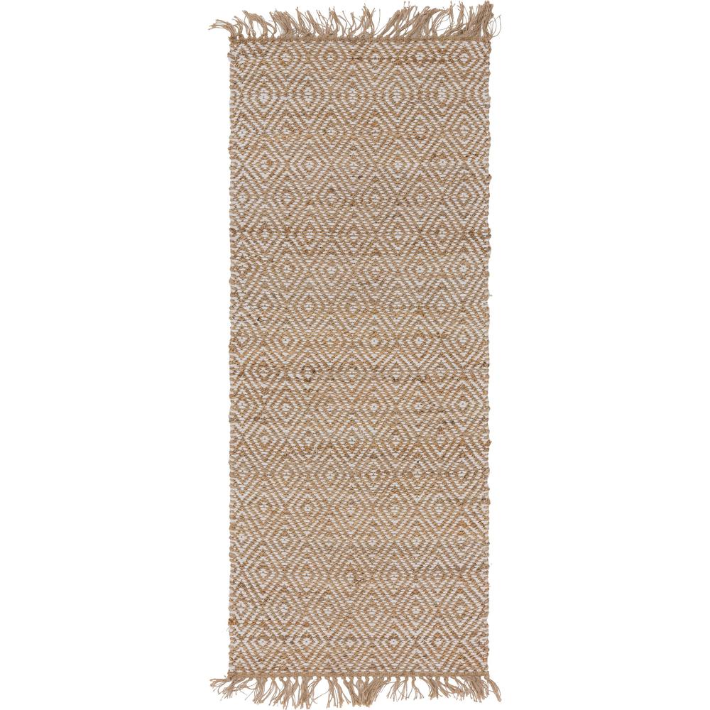 Assam Braided Jute Rug, Natural/Ivory (2' 6 x 6' 0). Picture 2