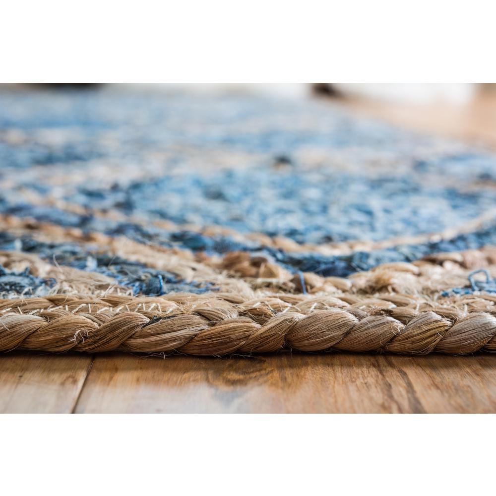 Bengal Braided Jute Rug, Blue (9' 0 x 12' 0). Picture 3
