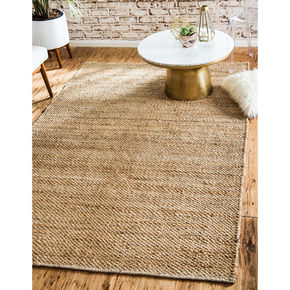 Chunky Jute Rug, Natural (8' 0 x 10' 0). Picture 2