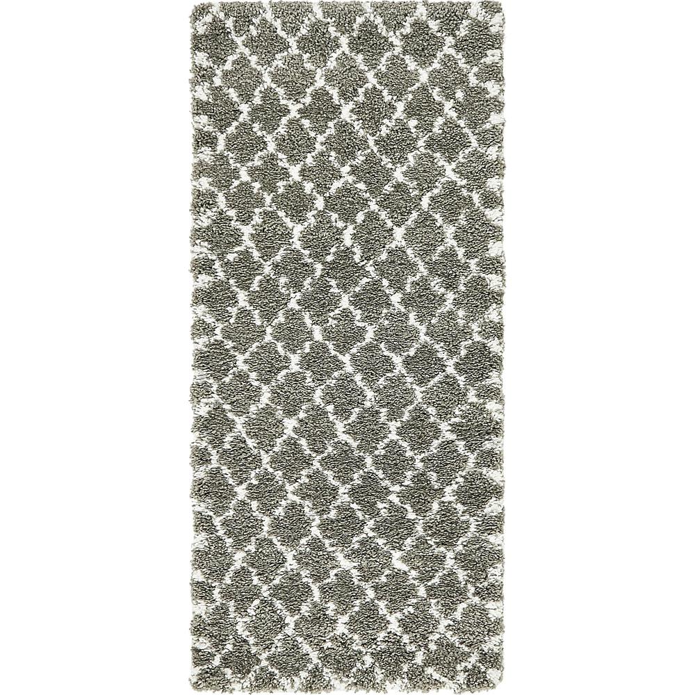 Marble Rabat Shag Rug, Gray (2' 7 x 6' 0). Picture 2