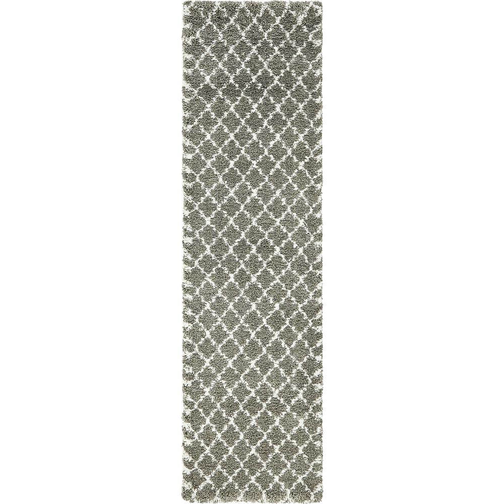 Marble Rabat Shag Rug, Gray (2' 7 x 10' 0). Picture 2