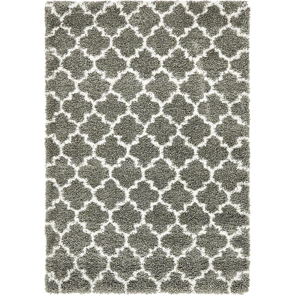 Marble Rabat Shag Rug, Gray (4' 0 x 6' 0). Picture 2