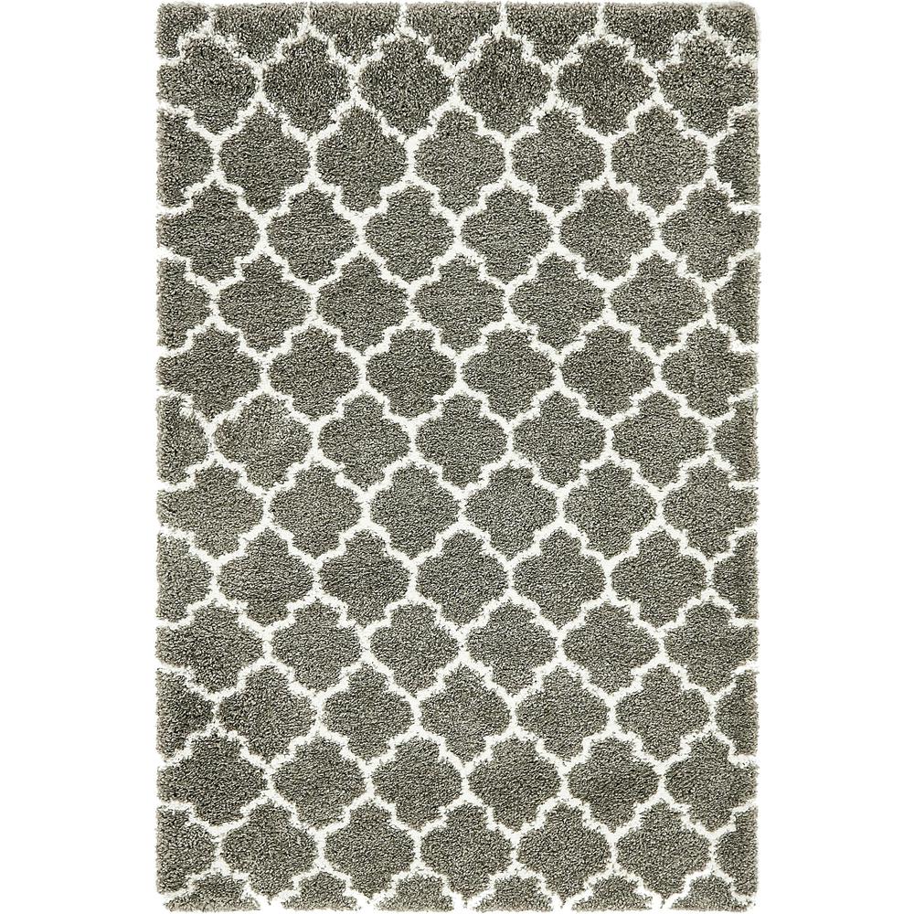 Marble Rabat Shag Rug, Gray (5' 0 x 8' 0). Picture 2