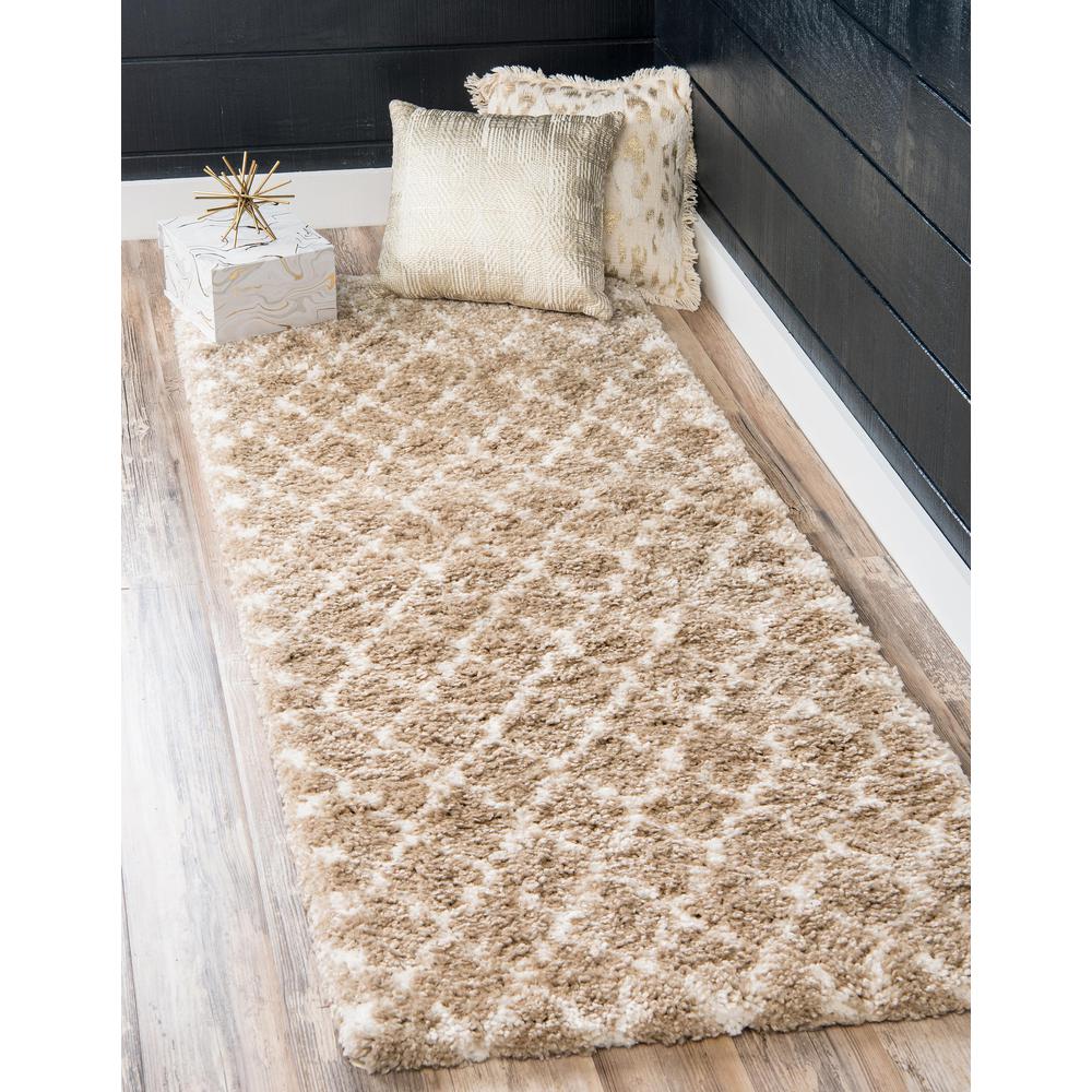 Marble Rabat Shag Rug, Taupe (2' 7 x 10' 0). Picture 2