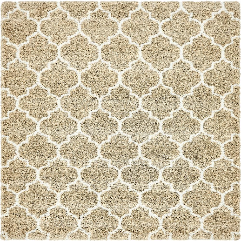 Marble Rabat Shag Rug, Taupe (8' 0 x 8' 0). Picture 2