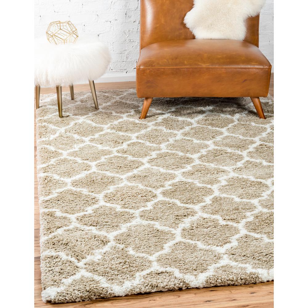 Marble Rabat Shag Rug, Taupe (5' 0 x 8' 0). Picture 2