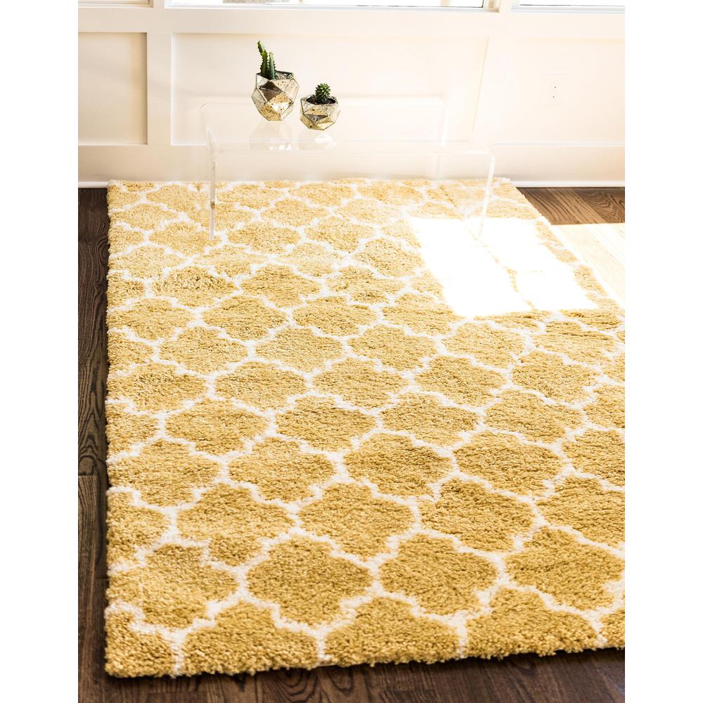 Marble Rabat Shag Rug, Yellow (5' 0 x 8' 0). Picture 2