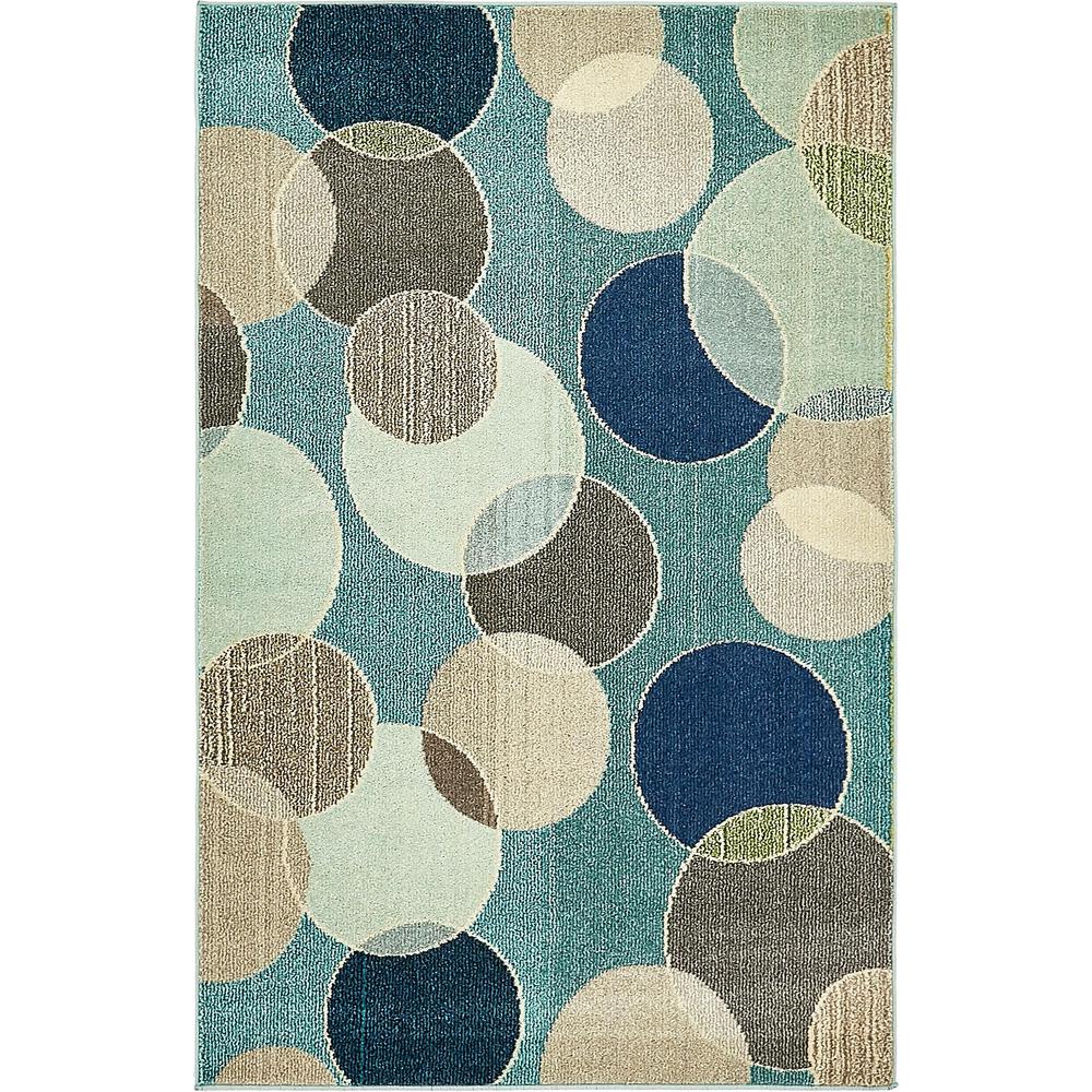 Seaside Chromatic Rug, Blue (4' 0 x 6' 0). Picture 2