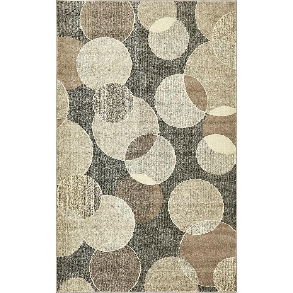 Seaside Chromatic Rug, Gray (5' 0 x 8' 0). Picture 2