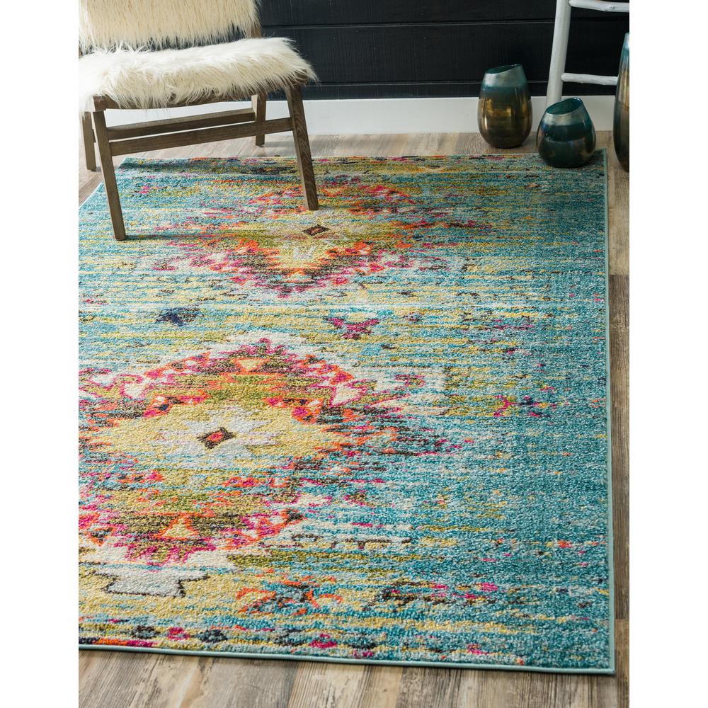Chagall Vita Rug, Turquoise (9' 0 x 12' 0). Picture 2