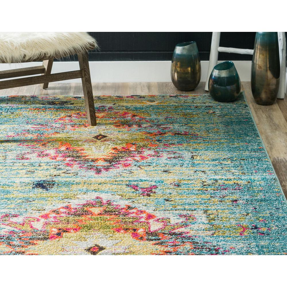 Chagall Vita Rug, Turquoise (9' 0 x 12' 0). Picture 5