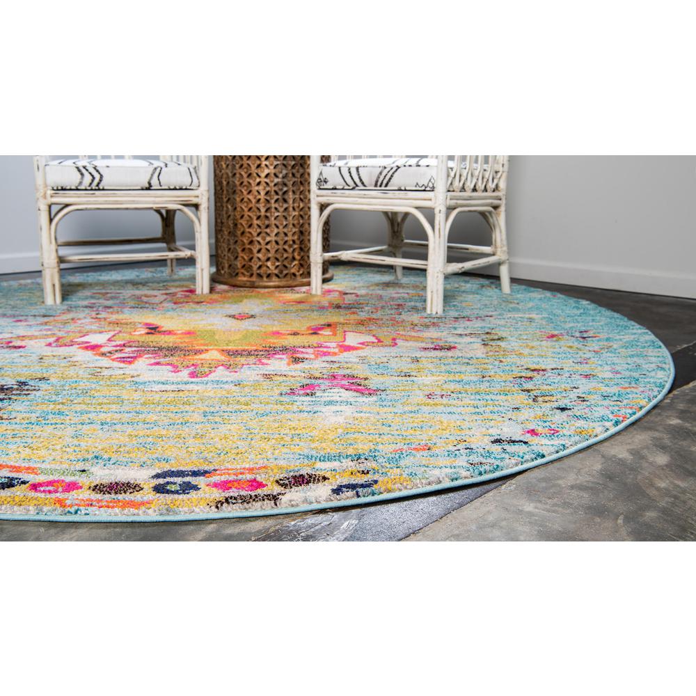 Chagall Vita Rug, Turquoise (4' 0 x 4' 0). Picture 4