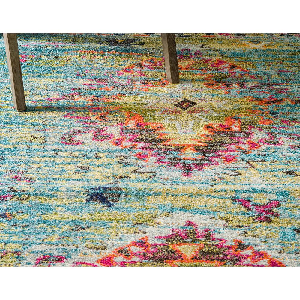 Chagall Vita Rug, Turquoise (4' 0 x 4' 0). Picture 6