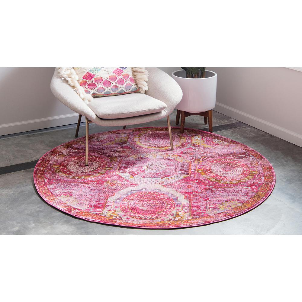 Coppelia Baracoa Rug, Pink (5' 5 x 5' 5). Picture 3