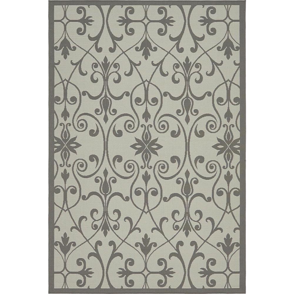 Outdoor Gate Rug, Gray (6' 0 x 9' 0). Picture 2