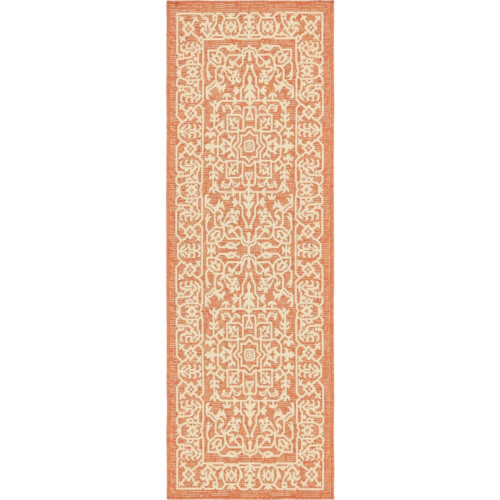 Outdoor Allover Rug, Terracotta (2' 0 x 6' 0). Picture 2