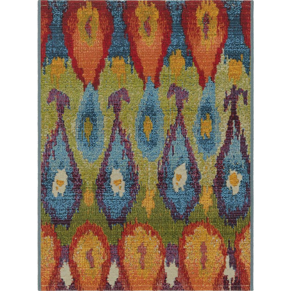Outdoor Ikat Rug, Multi (2' 2 x 3' 0). Picture 3