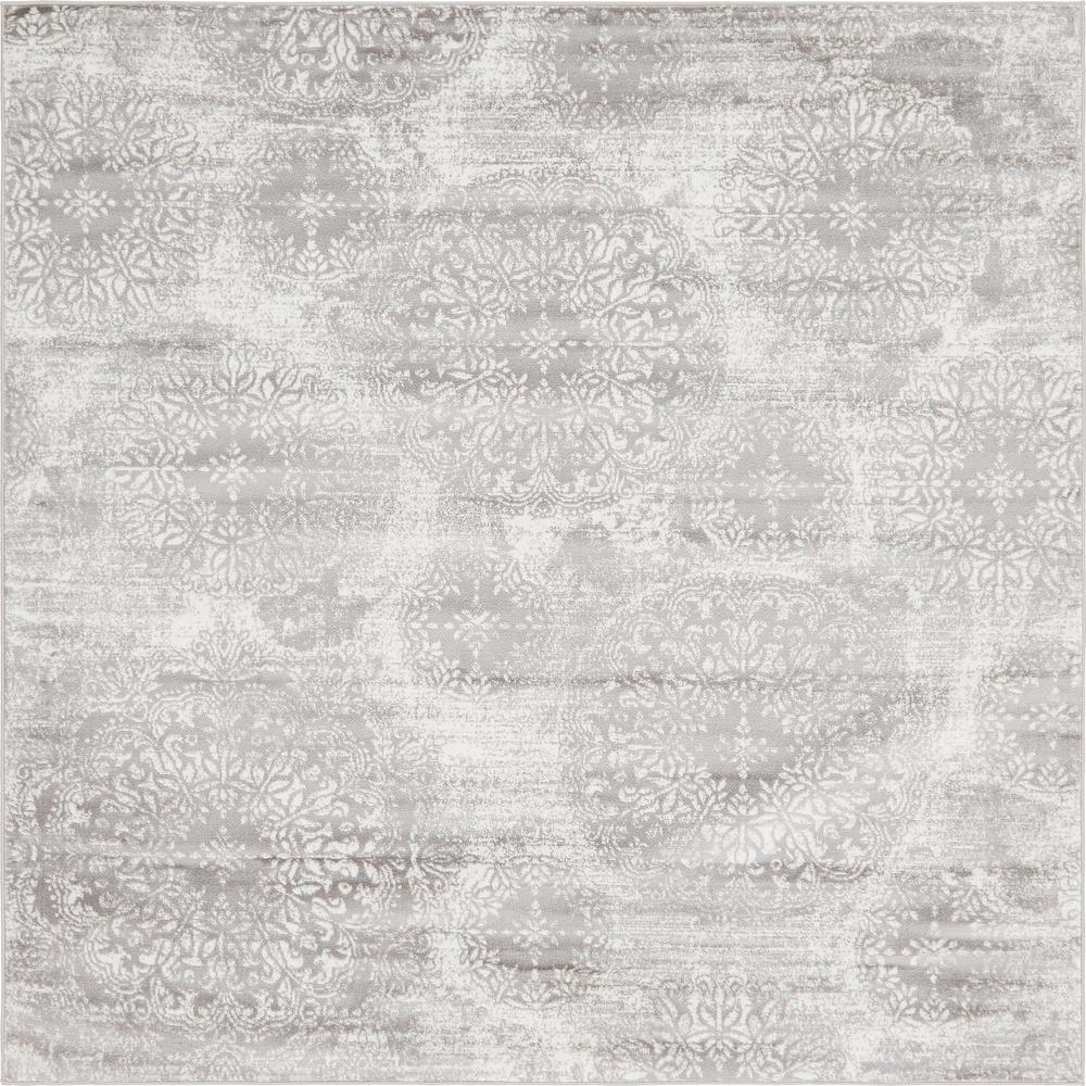 Grand Sofia Rug, Light Gray (8' 0 x 8' 0). Picture 2