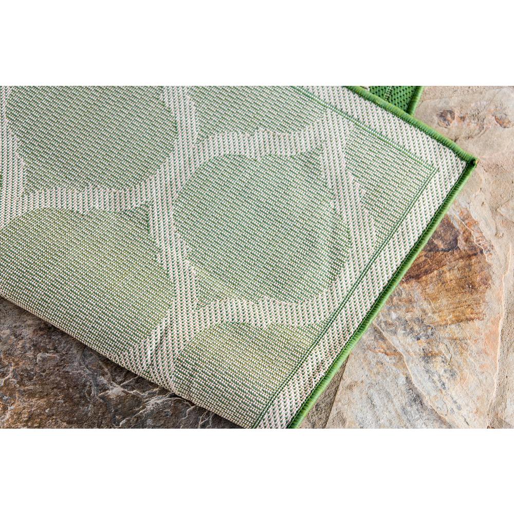 Outdoor Moroccan Rug, Green (7' 0 x 10' 0). Picture 6