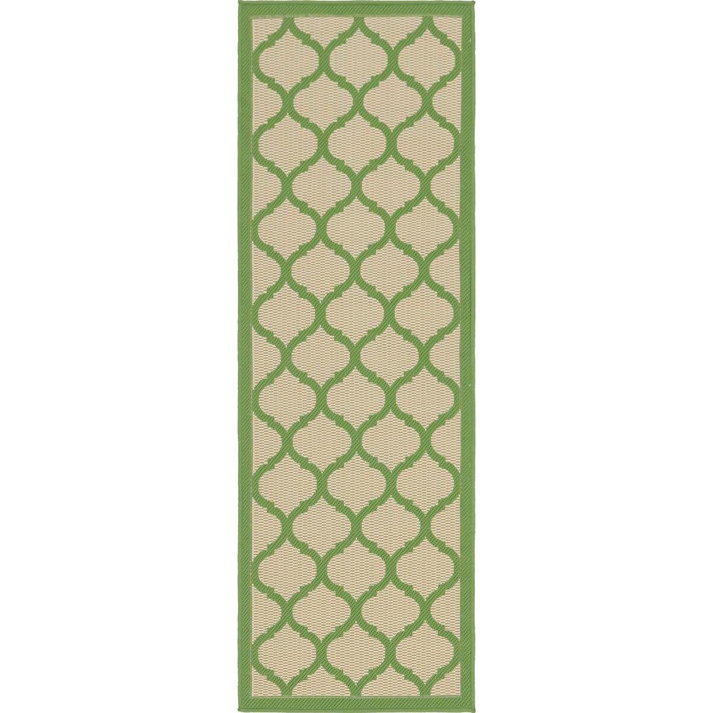 Outdoor Moroccan Rug, Green (2' 2 x 6' 0). Picture 2