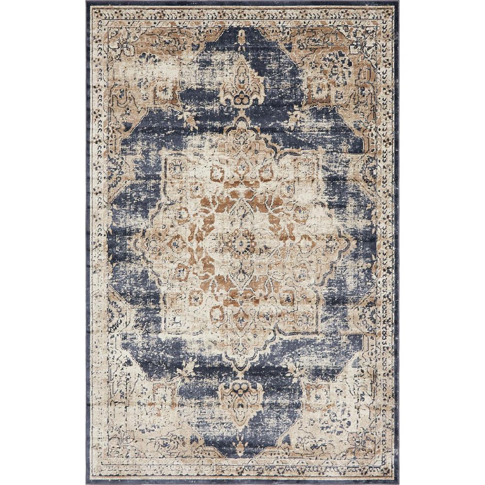 Chateau Roosevelt Rug, Beige (6' 0 x 9' 0). Picture 5