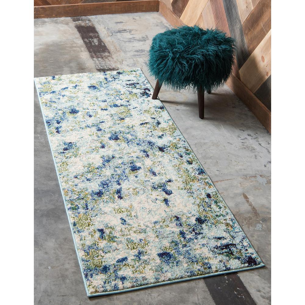Champagne Chromatic Rug, Light Blue (2' 2 x 6' 0). Picture 2