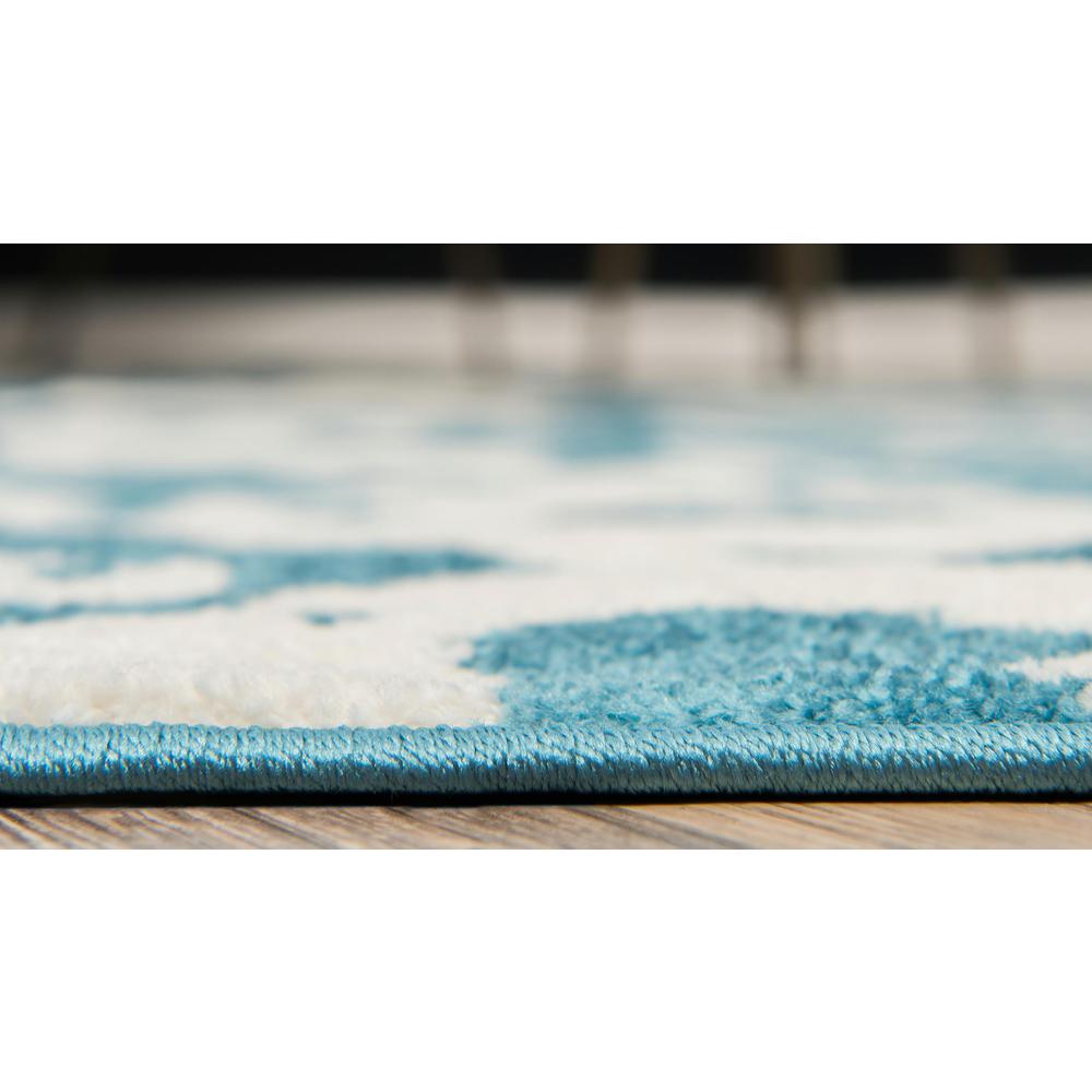 Piazza Rosso Rug, Blue (3' 3 x 3' 3). Picture 5