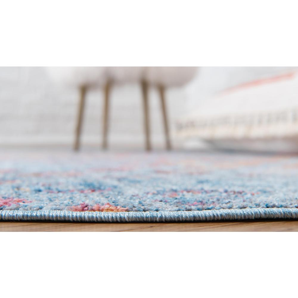 Rainbow Spectral Rug, Blue (3' 3 x 3' 3). Picture 3