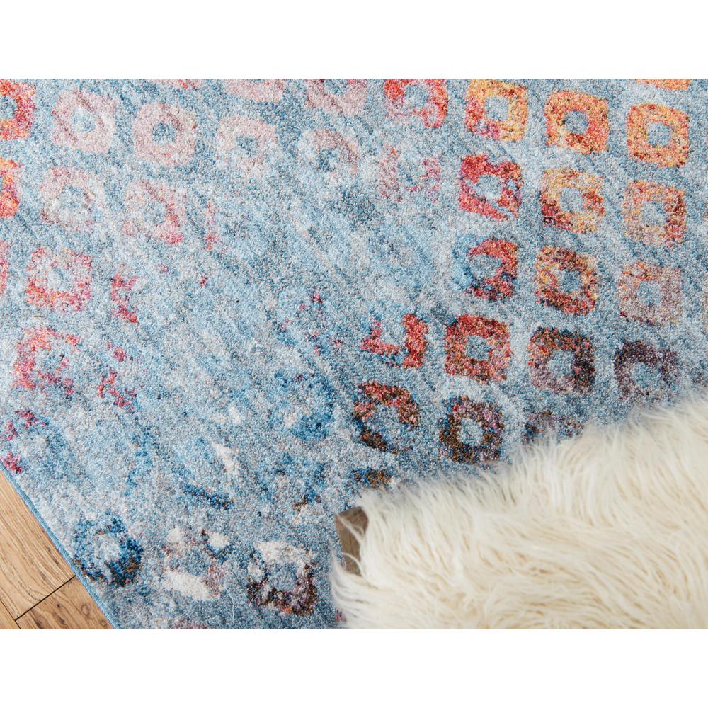 Rainbow Spectral Rug, Blue (3' 3 x 3' 3). Picture 6