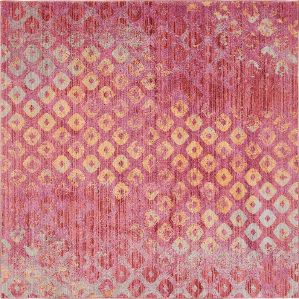 Rainbow Spectral Rug, Pink (8' 0 x 8' 0). Picture 2